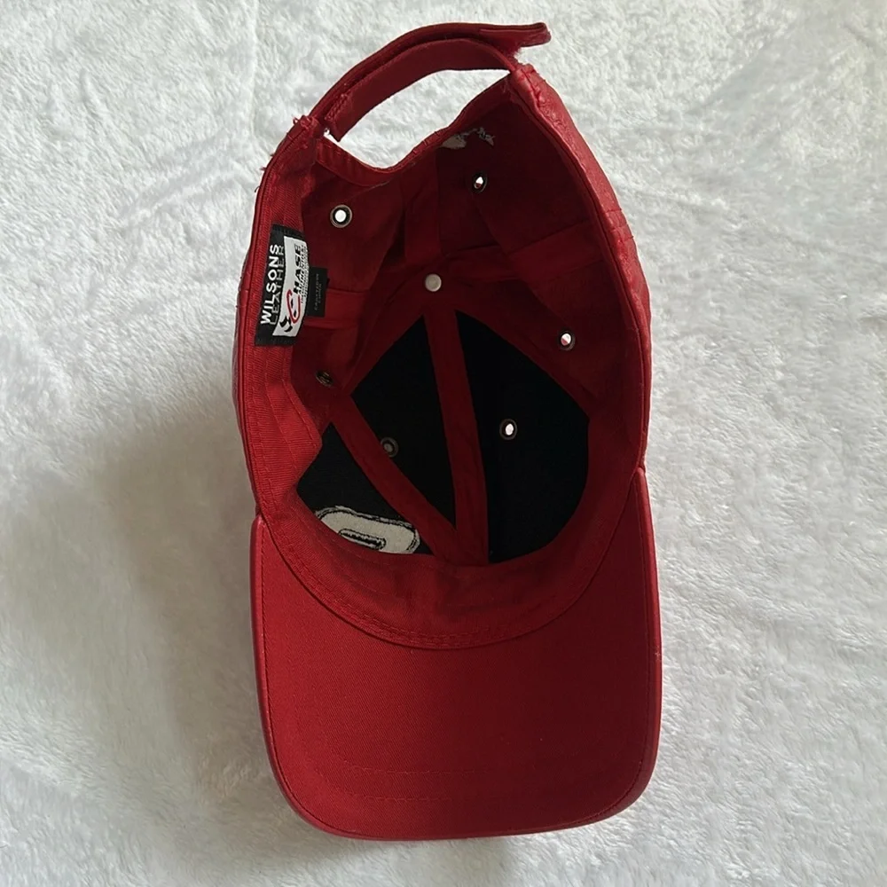 Wilsons Leather Red Cap - Picture 9 of 10
